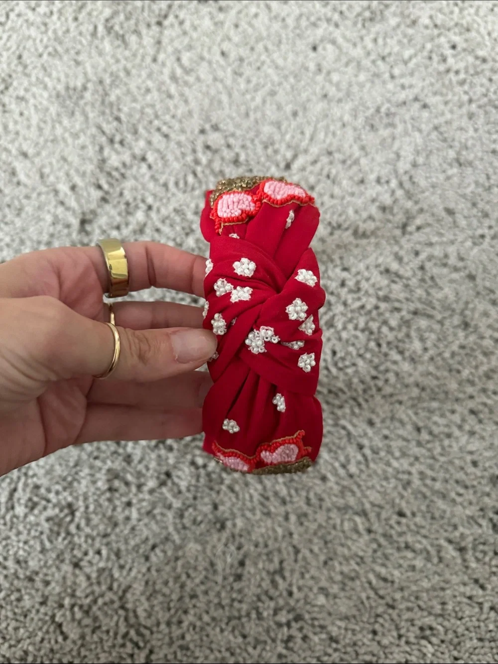 Taylor Swift red embroidered